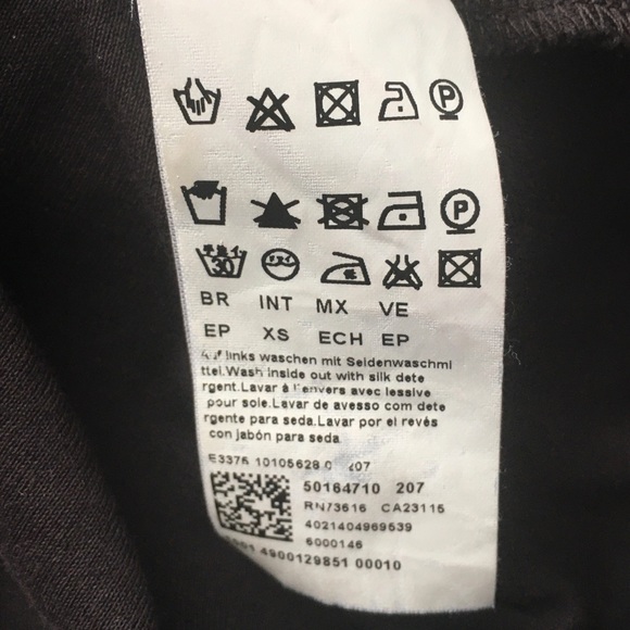 Boss by Hugo Boss Steel Grey Cotton Long Sleeve Shirt Sz XS - Picture 9 of 16